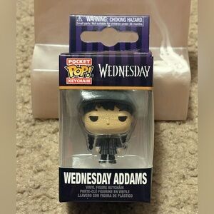 NWT Wednesday Addams from Wednesday Pocket Pop! Keychain